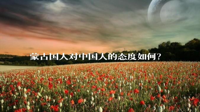 蒙古国人对中国人的态度如何？